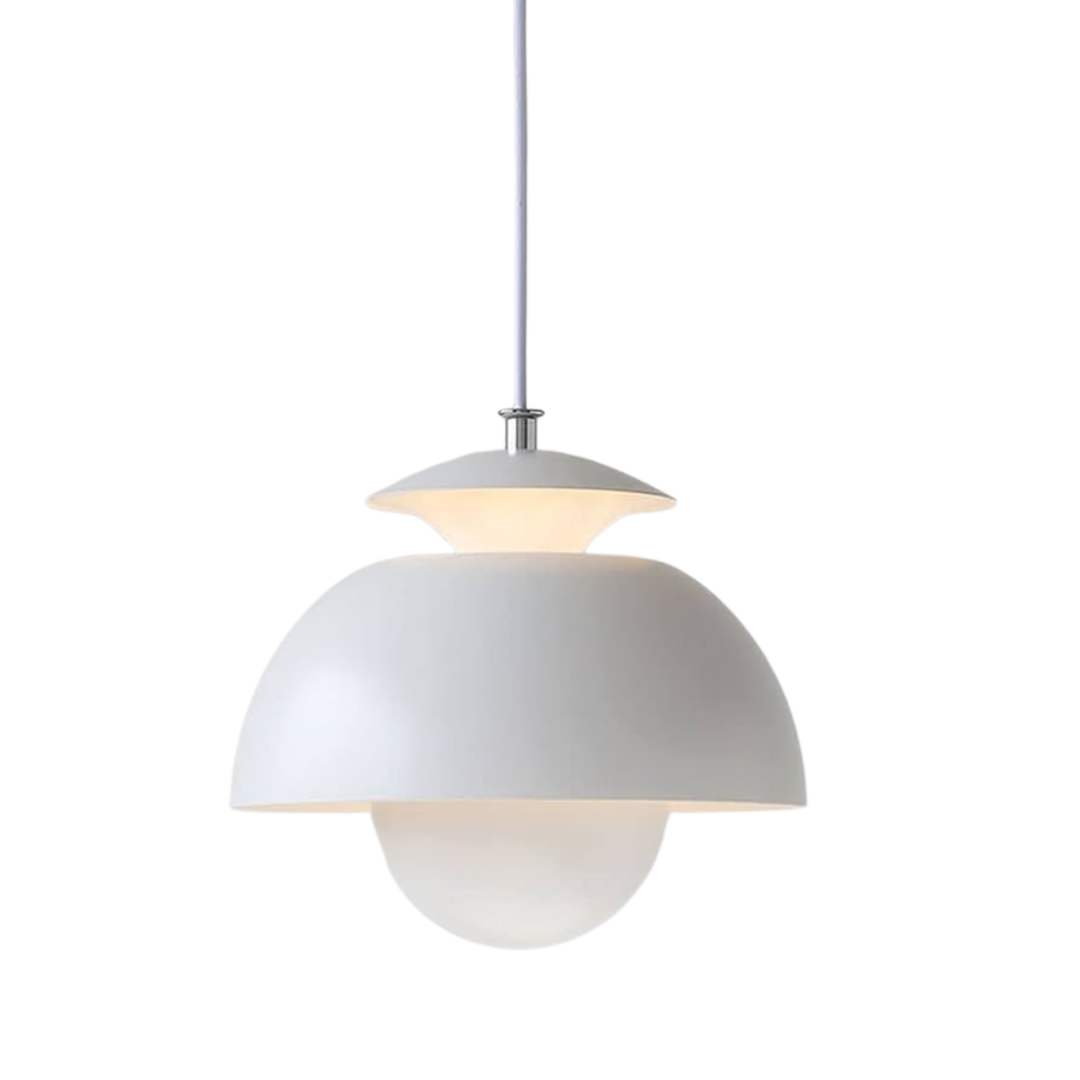 AuraSphere - Moderne hanglamp met gelaagd ontwerp en centraal bolaccent