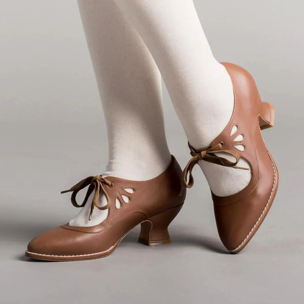 Alsia - Elegante Schoenen met Hak en Verstelbare Veters