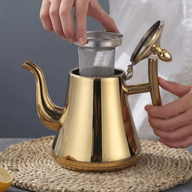 QuickPure - Roestvrijstalen Inductie Ketel met Ingebouwd Filter