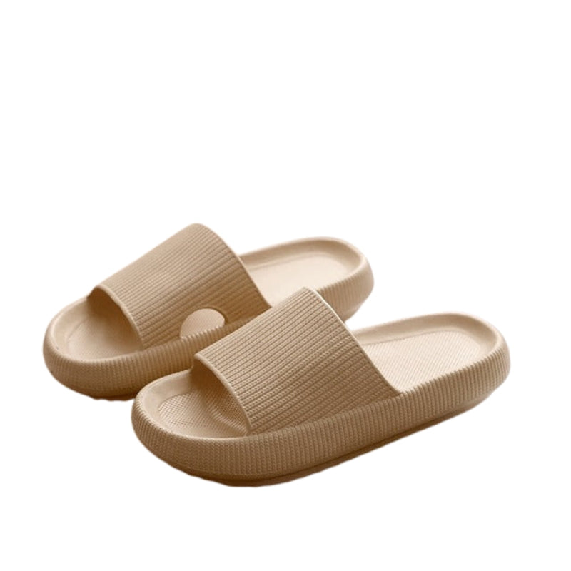 ComfoStep – Open Slippers met Dikke Platte Zool voor Dagelijks Gebruik