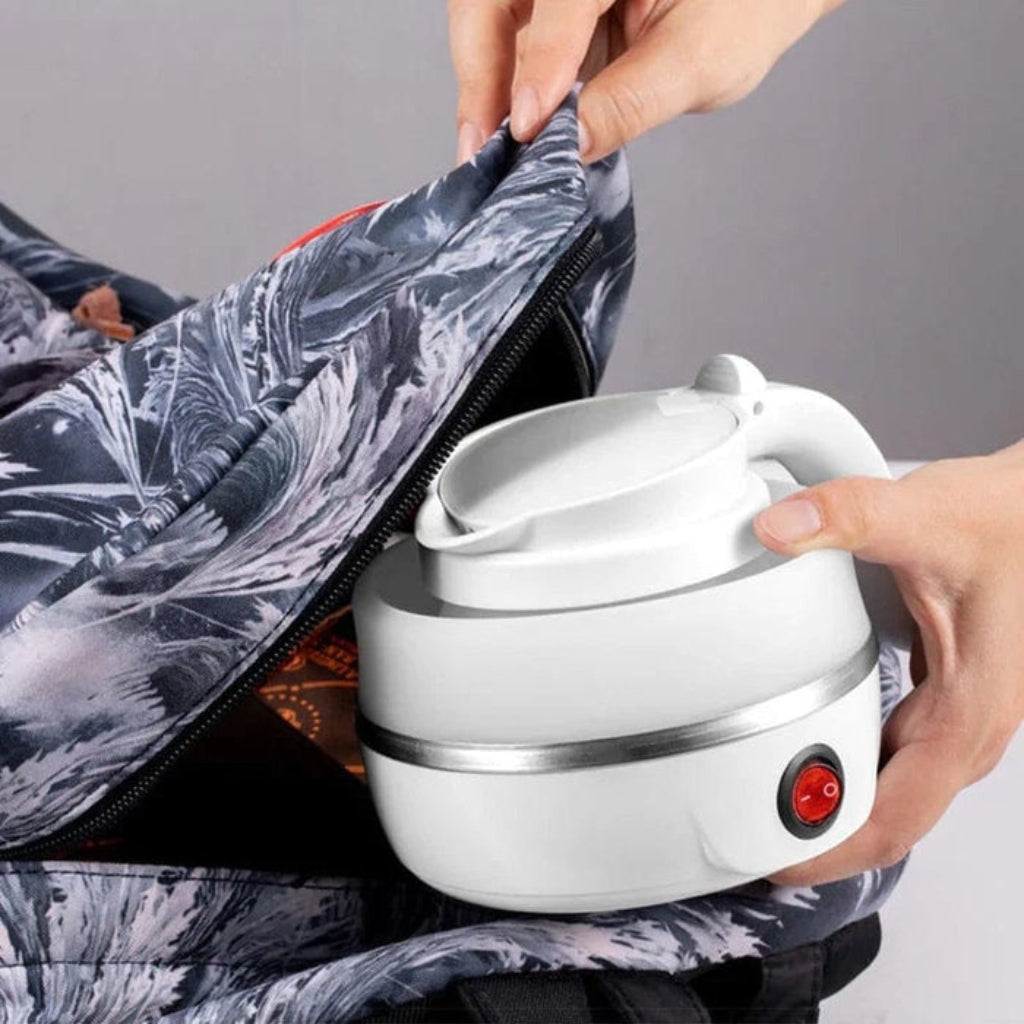 QuickBrew – Mini Elektrische Waterkoker met Draagbaar en Opvouwbaar Ontwerp