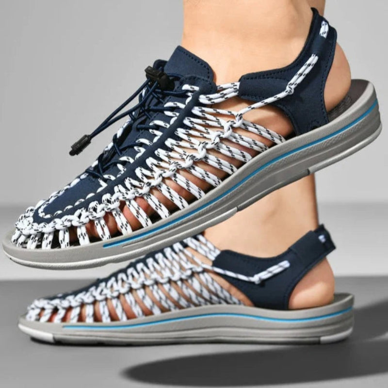 SplashBreeze – Moderne Schoenen met Geweven Design en Verstelbare Enkelband