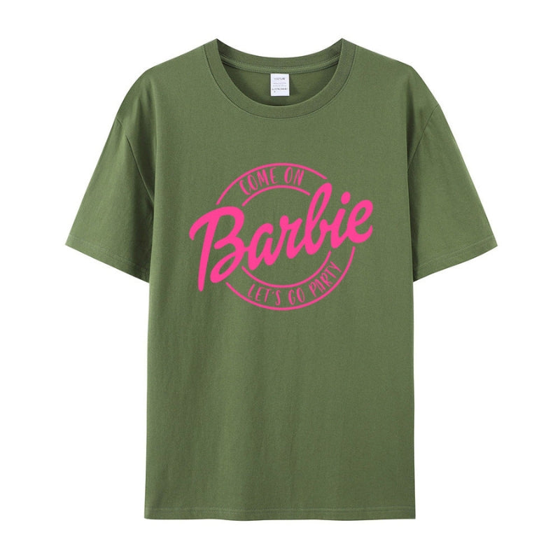 Bella - Klassiek T-shirt met korte mouwen en grafische print en ronde hals