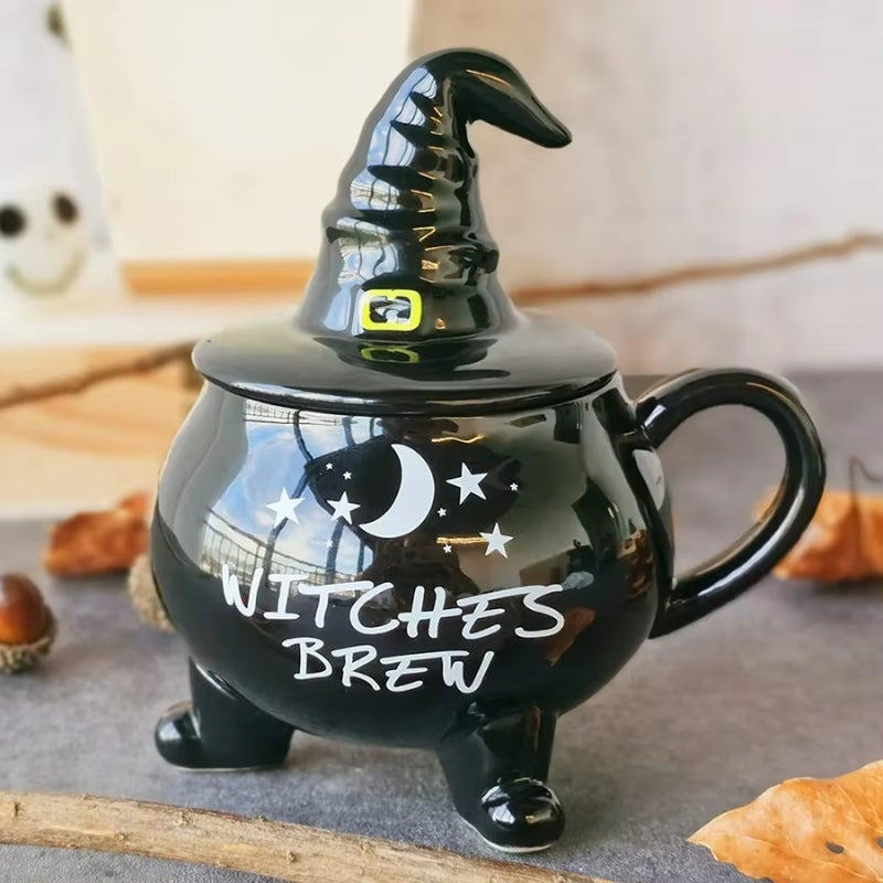 SpookySips - Cauldron Keramische Mok voor Halloween en Themed Feestjes