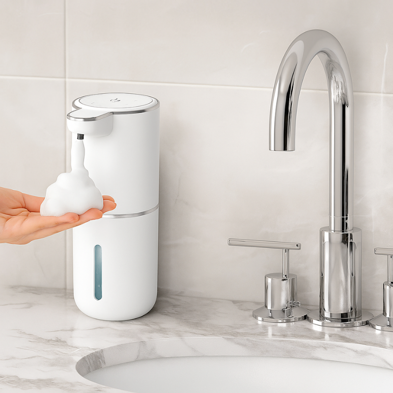 PureMist - Touchless Zeepdispenser met USB Oplaadbare Sensorpomp