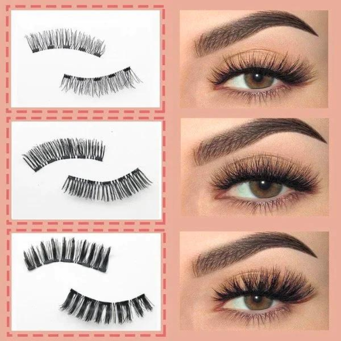 HiveGlow – Magnetische 3D Wimperset met RVS Klem voor Moeiteloze Glamour