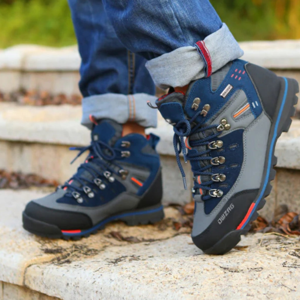 Dirk - Veterschoenen met Ronde Teen