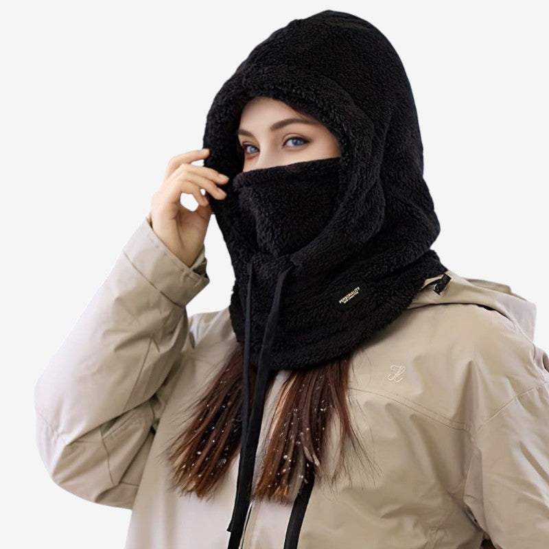 Isabella – Hoed met Capuchon Verstelbare Trekkoorden en Geïntegreerd Mondkapje