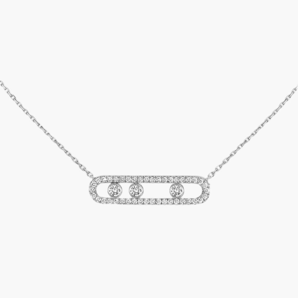 Harper - Delicate ketting met drie hangende ronde accenten
