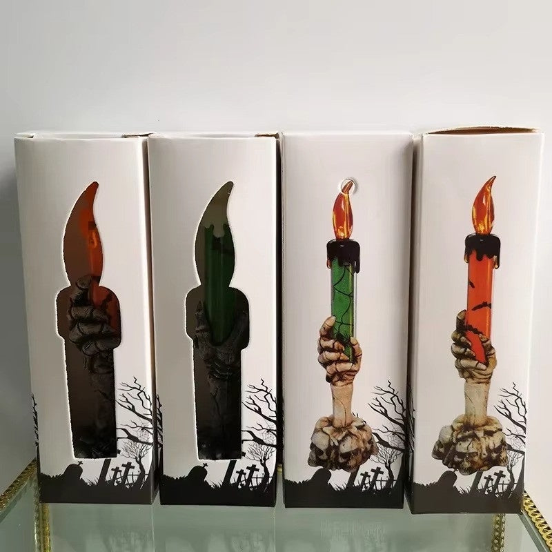 SpookHand – LED spookhand skeletkaars voor Halloween decoratie