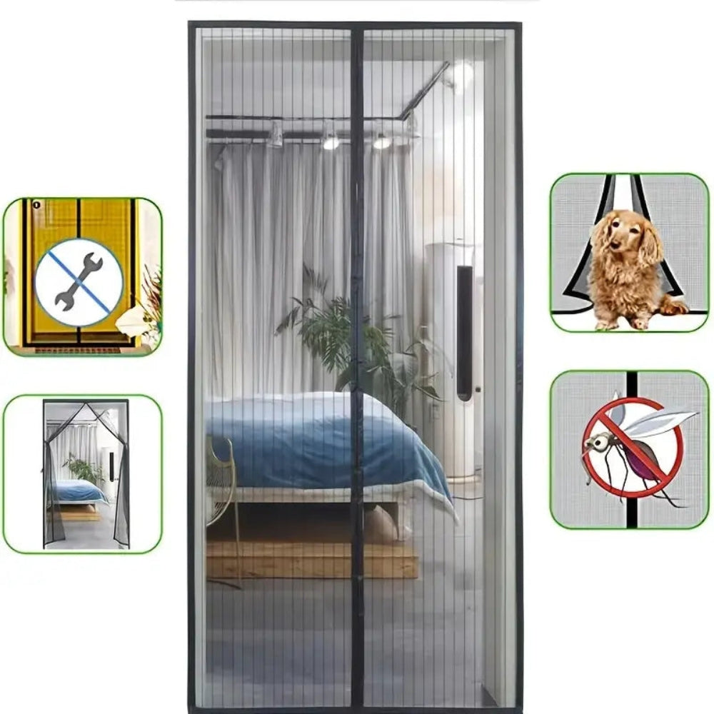 SealGuard – Handsfree magnetische hordeur met naadloze insectenbestrijding