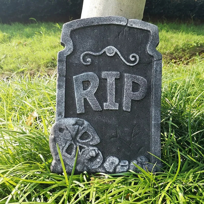 GraveGlow – Schuimrubberen Grafsteen Decoratie met Verweerde Stenen Look voor Halloween