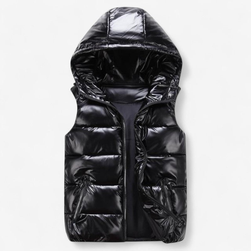 Morgan – Gewatteerd Vest met Capuchon en Voorsluiting met Rits