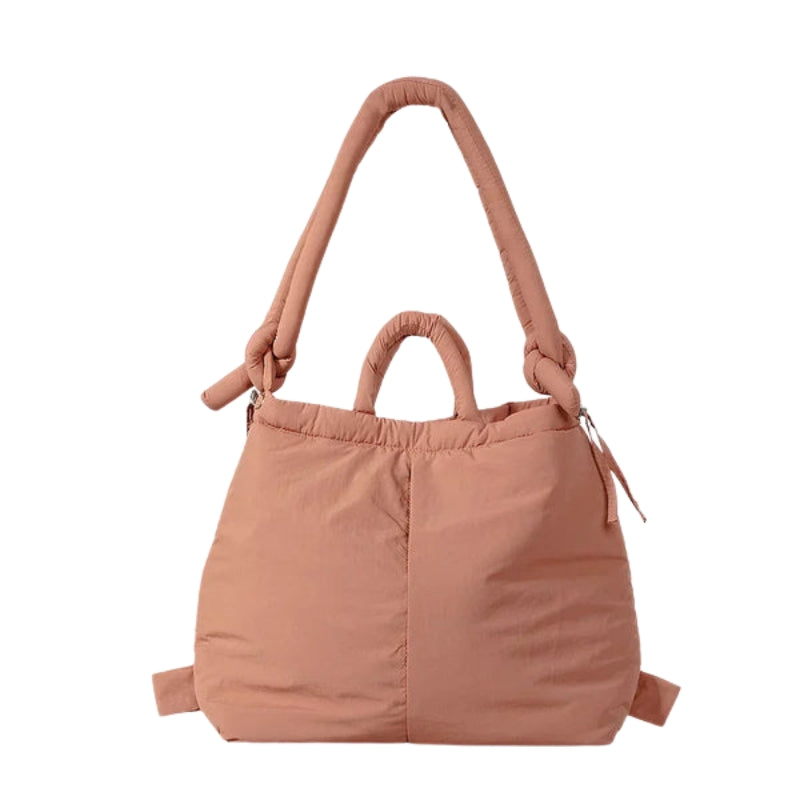 Kendra – Ruime tote bag met geknoopte schouderriem