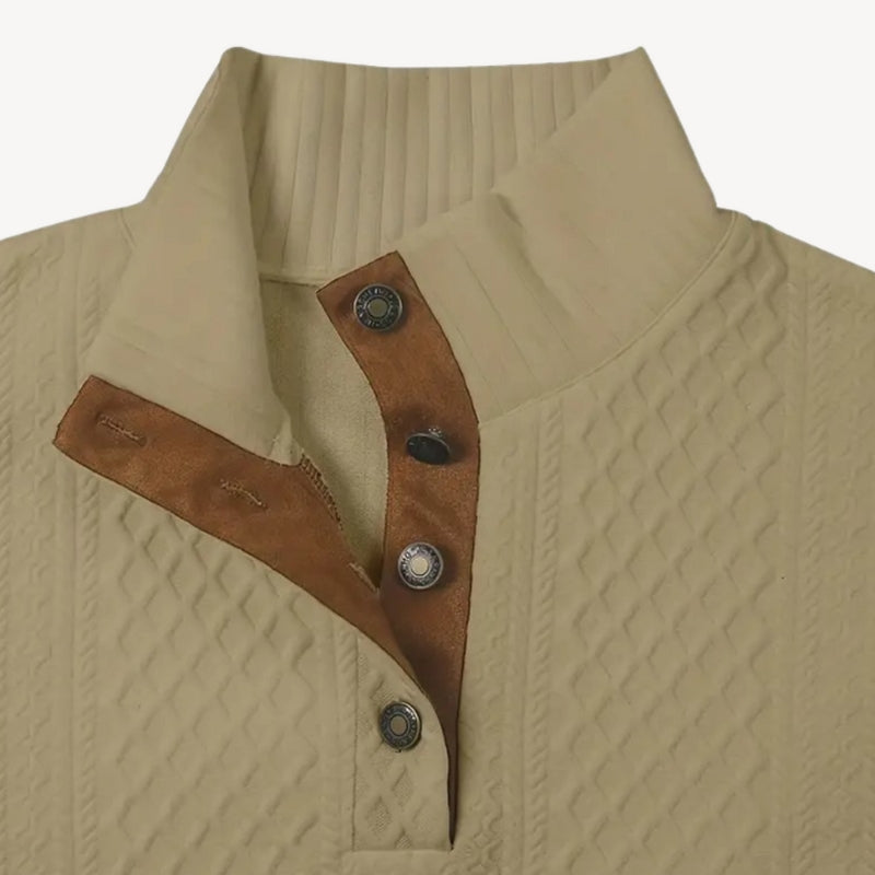 Samuel – Trui met lange mouwen en knoopdetails