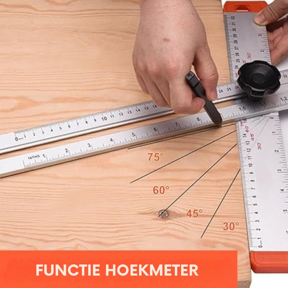 MarkMaster – Precieze lay outtool met verlengde randgeleider voor soepel en nauwkeurig markeren