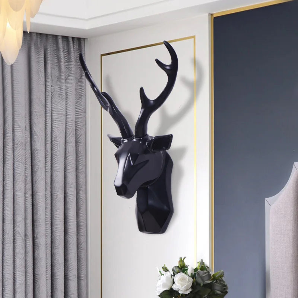 StagCrest - Wandsculptuur met 3D hertenkopontwerp en opvallende aanwezigheid aan de muur