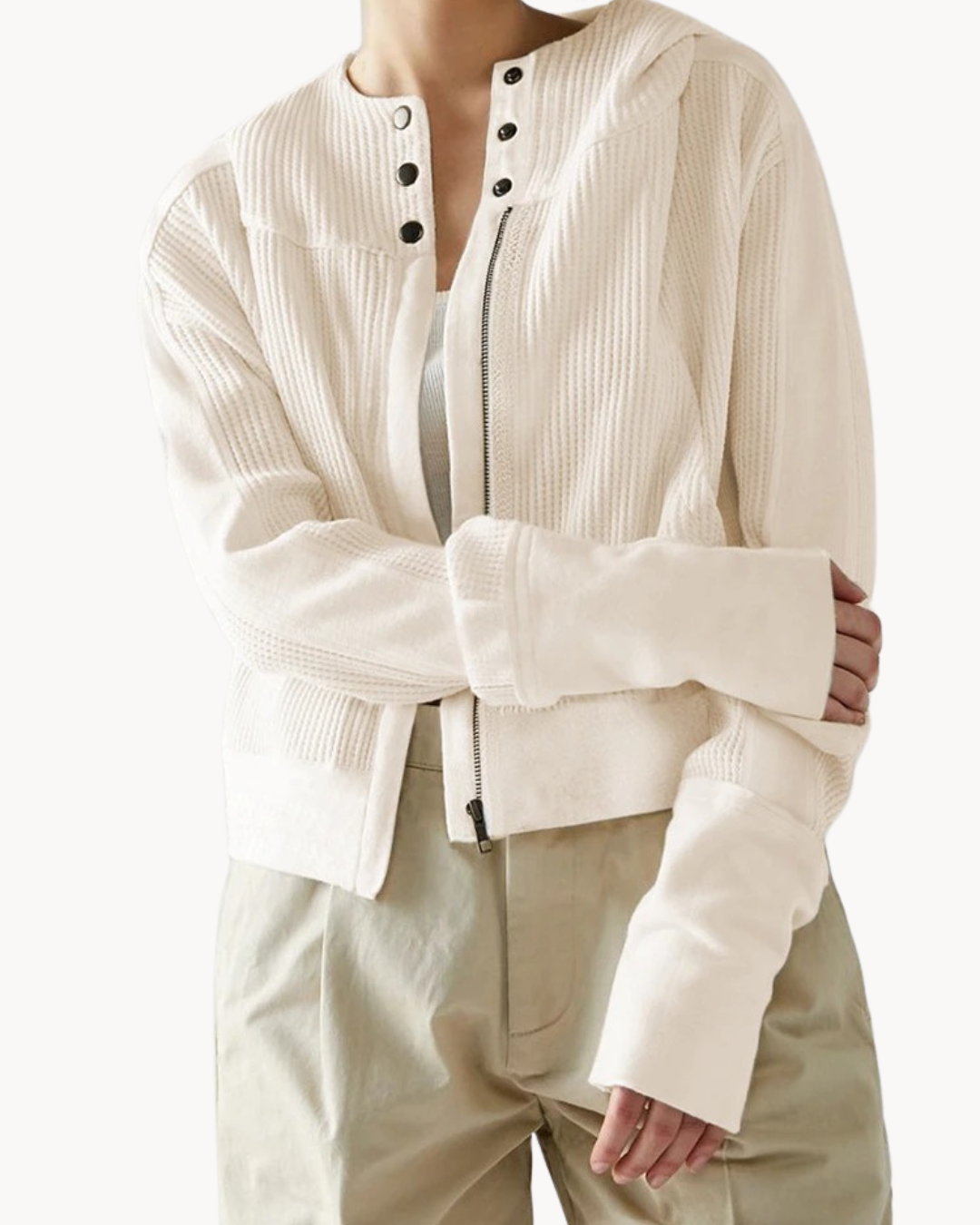 Maxin - Casual jas met capuchon en ritssluiting