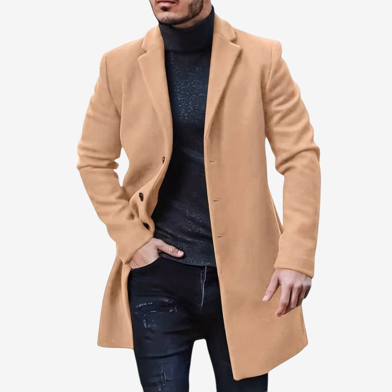 Richard – Langermige Trenchcoat met Knapjes