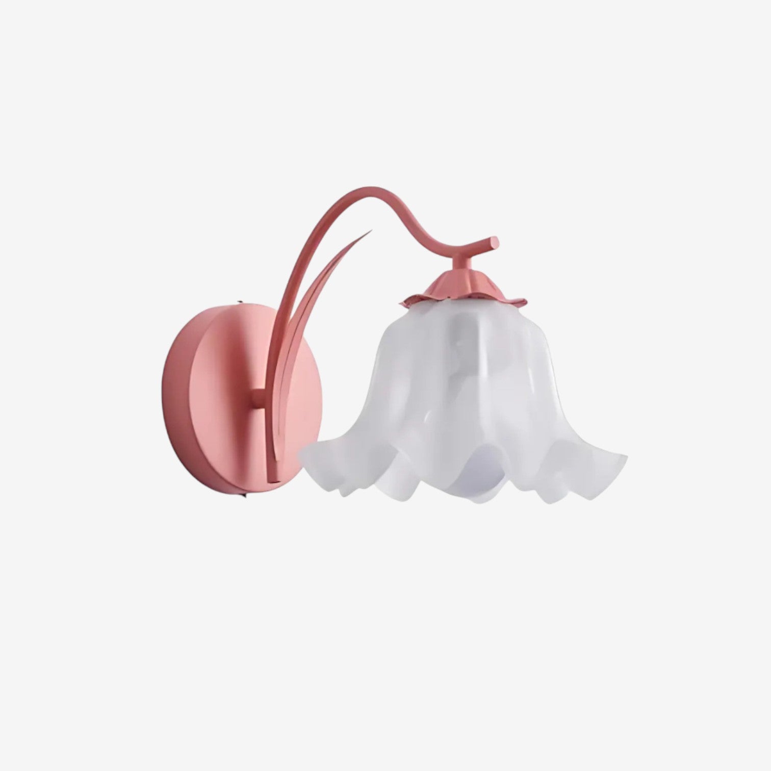 LumiBloom – Bloemvormige Wandlamp met Golvende Glazen Kap