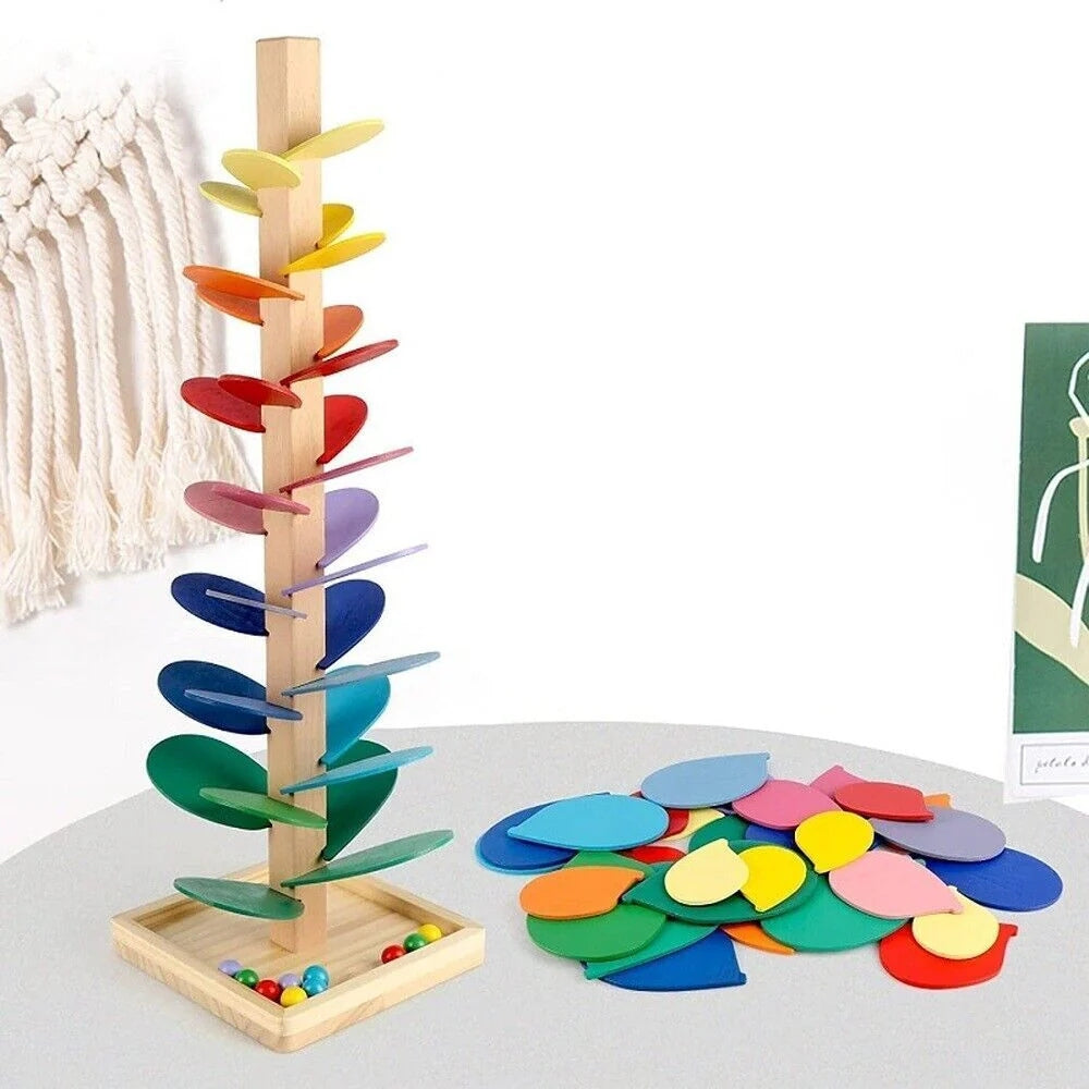 PlayBloom - Regenboogknikkerboom met rustgevend geluid en interactief druppelontwerp