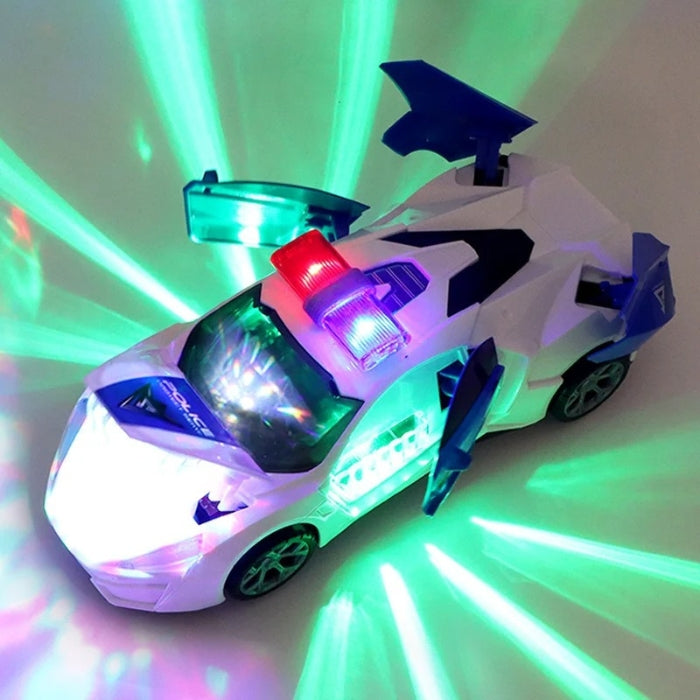 VortexDrive – Multidirectionele speelgoedauto met geluidseffecten en stuntwielontwerp