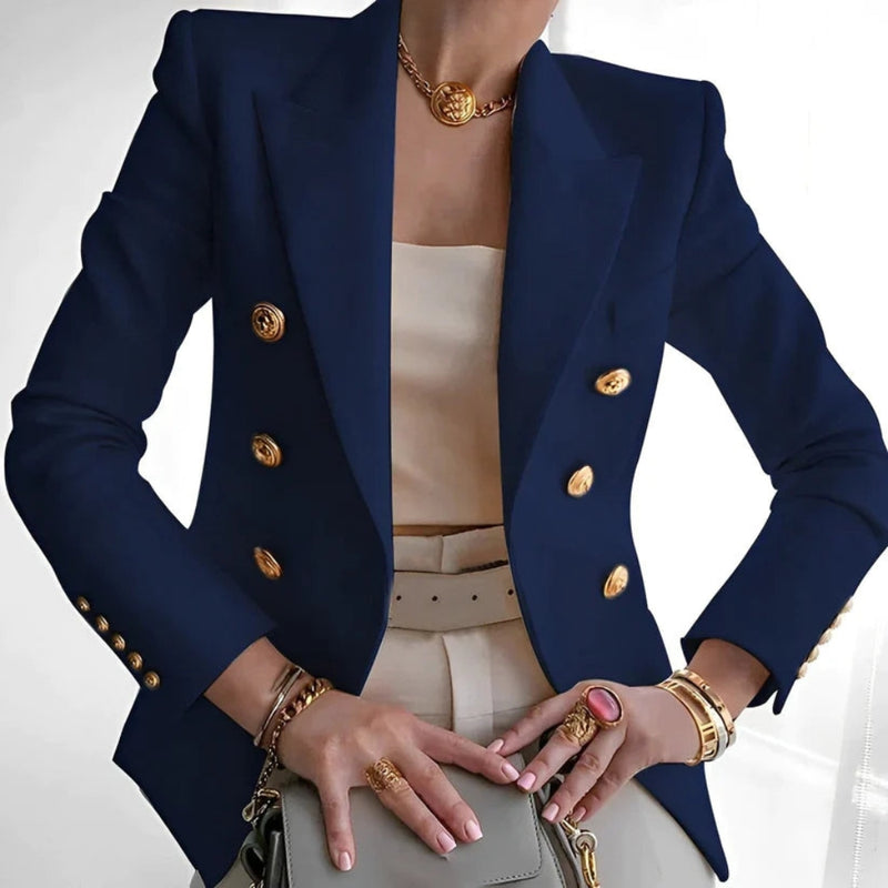 Eva - Elegante blazer met lange mouwen en knoopsluiting