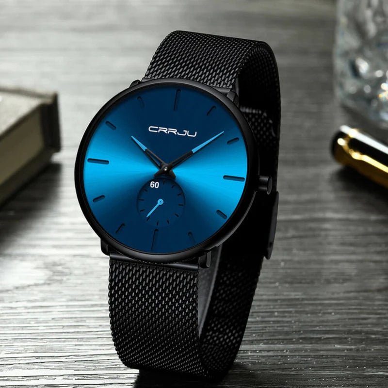 Ethan – Minimalistisch quartz polshorloge met strakke wijzerplaat en verfijnd silhouet