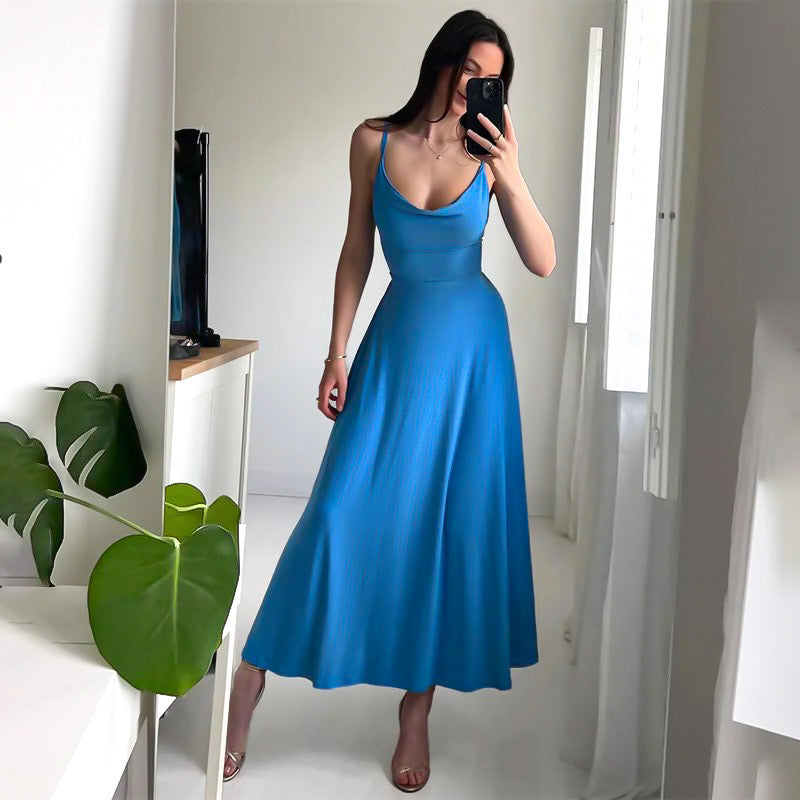 ChicSculpt™ - Rugloze Sling Maxi Jurk
