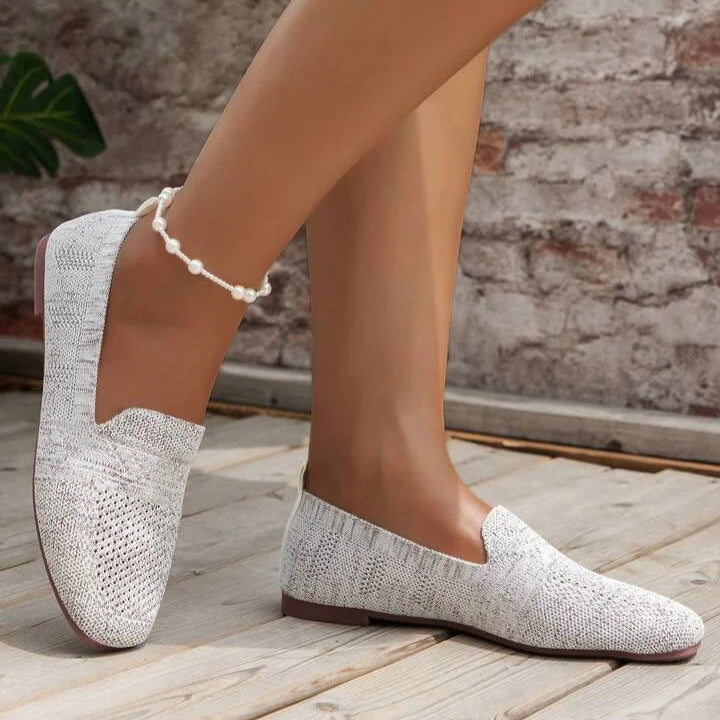 Lina - Lichtgewicht platte schoenen met ademende mesh en antislipzool