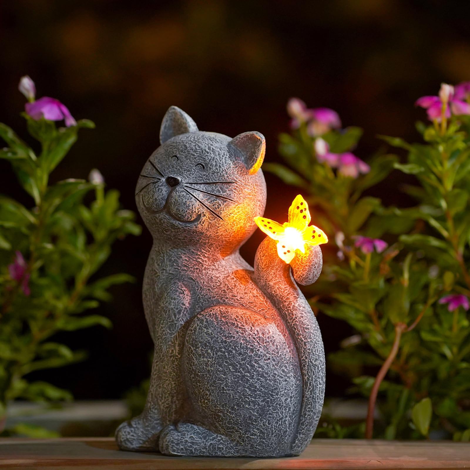 EnchantedKitty - Grillig tuinbeeld met weerbestendig ontwerp