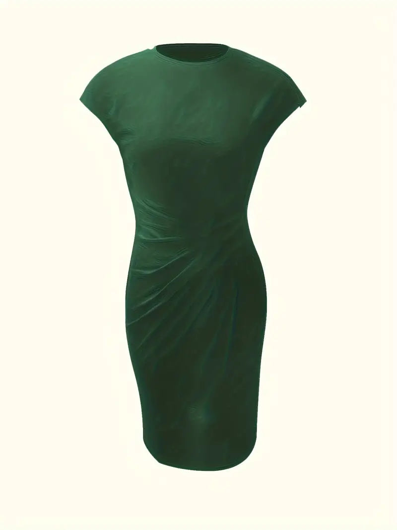 Madison – Mouwloze jurk met ronde hals en slim fit