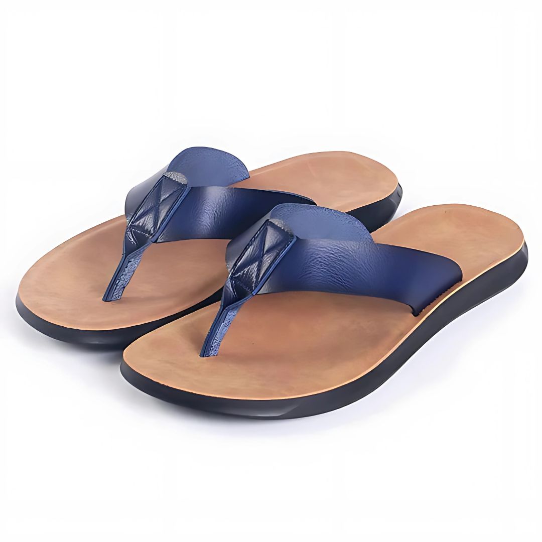 Malia - Casual instapslippers met gewatteerd voetbed en klassieke band