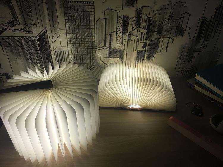 LumiBook - Boekvormige LED-lamp met oplaadbare batterij