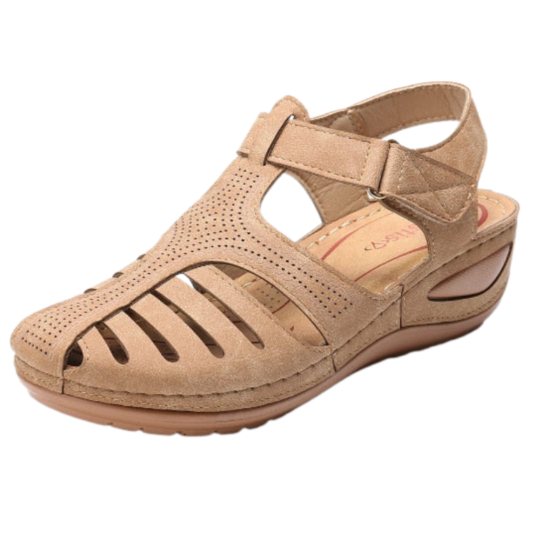 Liora - Ademend Sandalen met Verstelbare Klittenbandsluiting