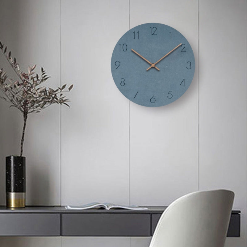 TimeAura – Ronde Wandklok met Digitaal Display en Batterijwerking