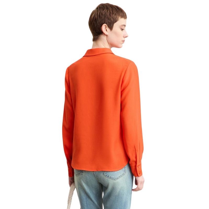 Hannah - Blouse met losse pasvorm en reverskraag