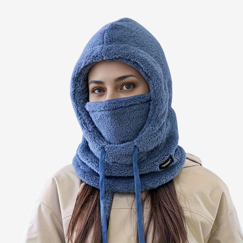 Isabella – Hoed met Capuchon Verstelbare Trekkoorden en Geïntegreerd Mondkapje