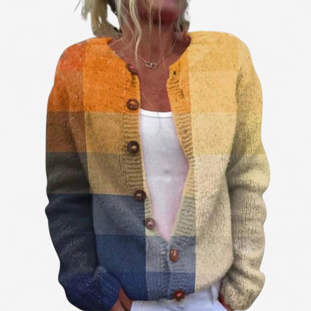 Hannah – Gebloemd Vest met Knopen