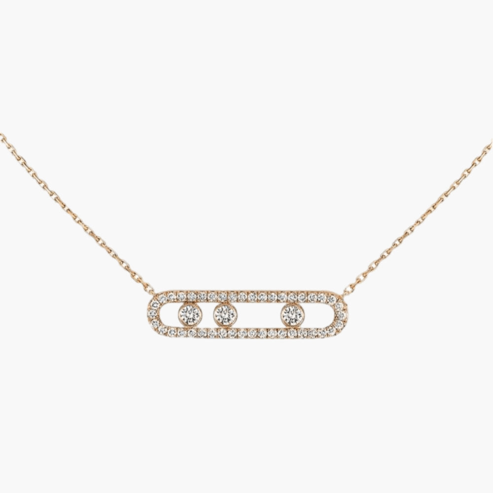 Harper - Delicate ketting met drie hangende ronde accenten