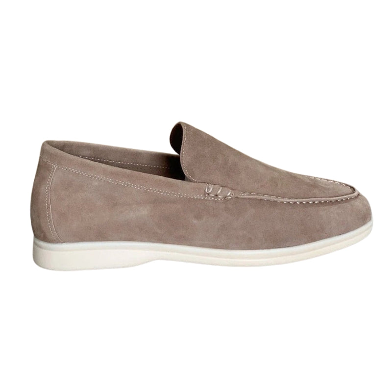 Dave – Klassieke Loafers van Runder Suède met Verfijnde Stiksels en Tijdloze Vorm