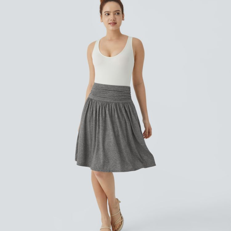 Victoria – Hoge taille korte rok met ruches en zakken