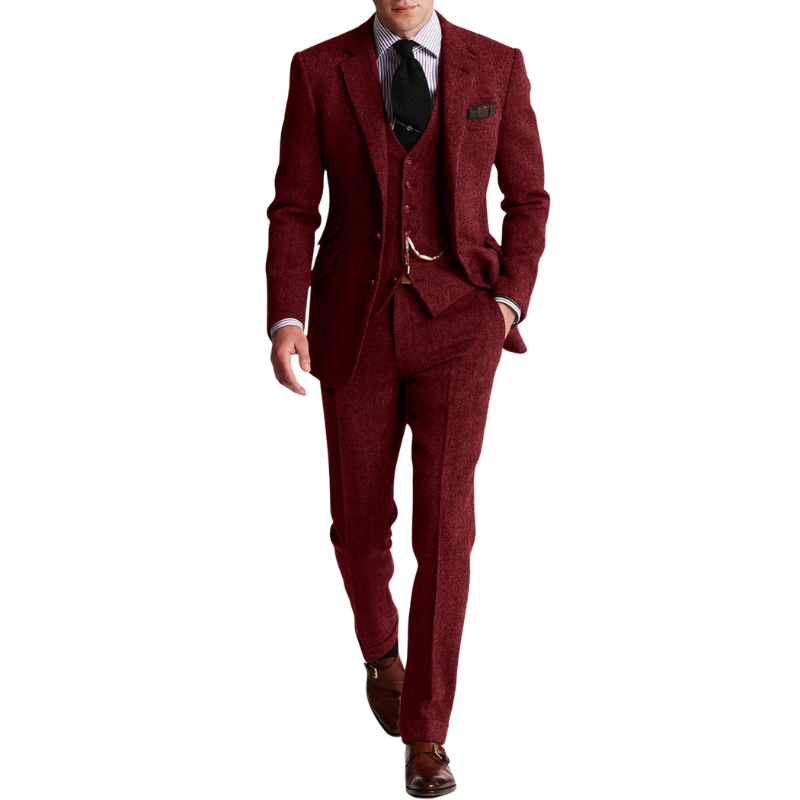 James – 3 delig Slim Fit Pak met Lange Mouw en Wijde Pijp