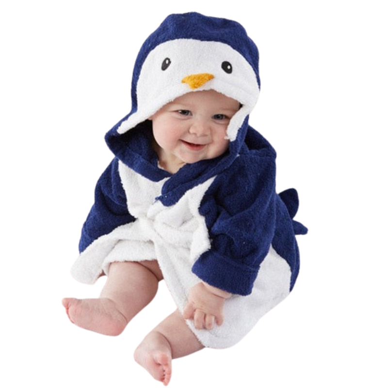 CuddleCub – Badcape met Dierenmotief voor Baby’s en Peuters