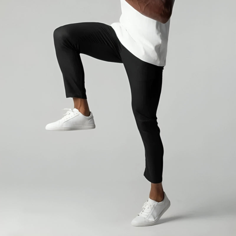 Max – Slim Fit Broeken met Elastische Tailleband en Praktische Zakken