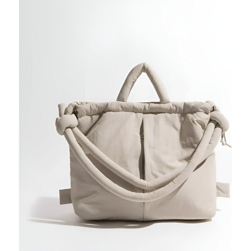 Aurora – Puffer Handtas met Gewatteerd Nylon en Grote Inhoud