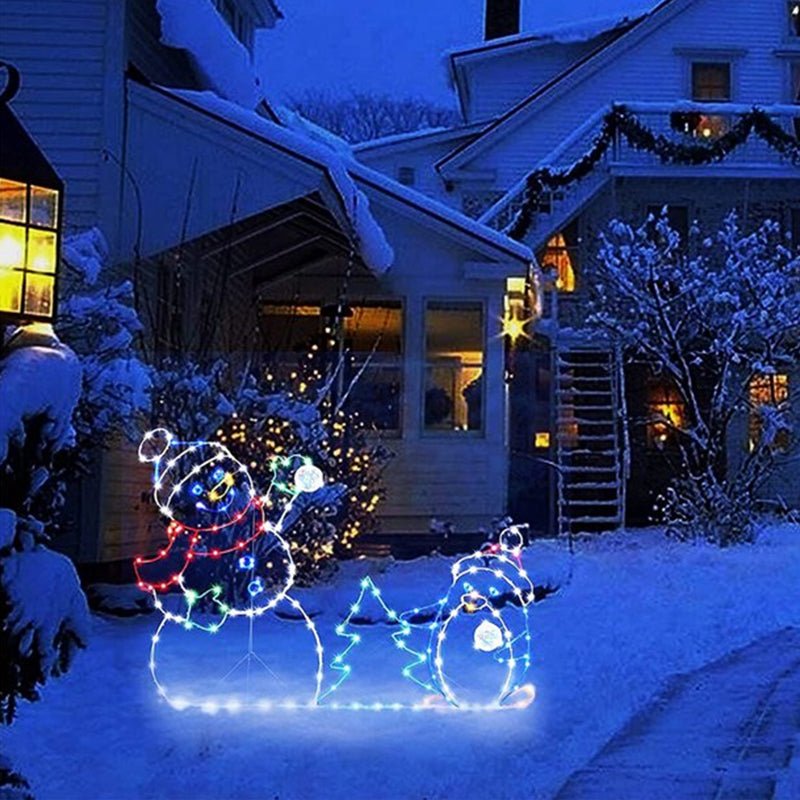 WinterJoy - Sneeuwballengevecht LED-decoratie voor een speelse kerstsfeer