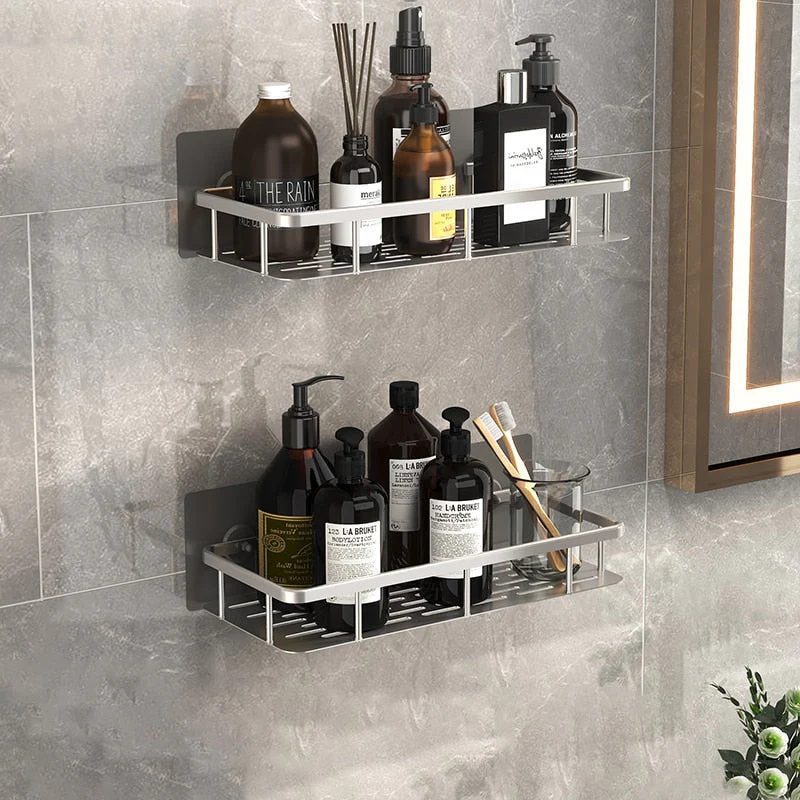 ShelfWise – Badkamer Hoekplank met Boorvrije Installatie en Waterdichte Afwerking