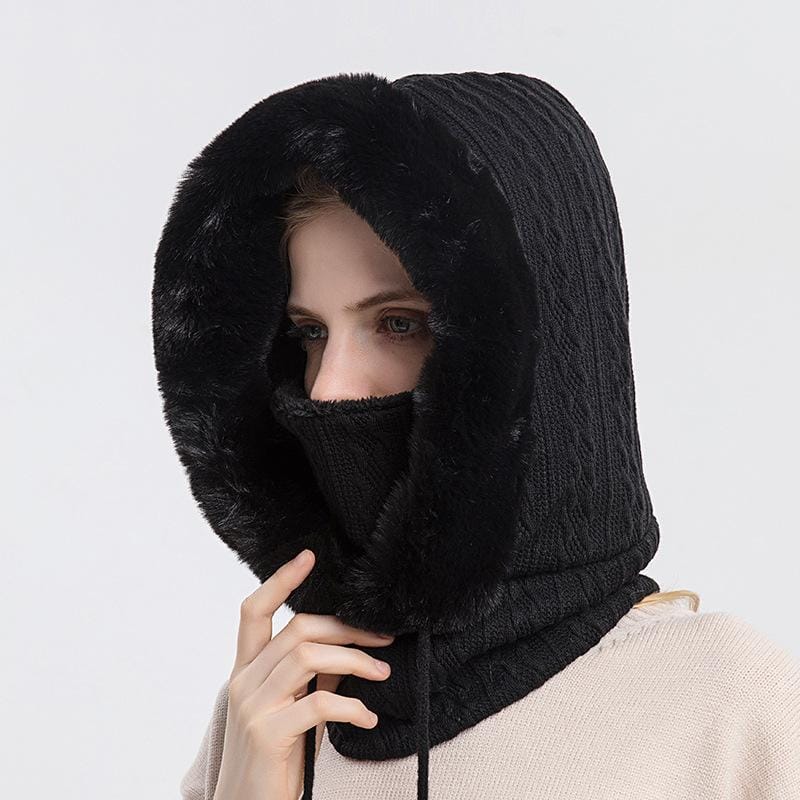 Olivia - Stijlvolle en warme gebreide winterset met capuchon