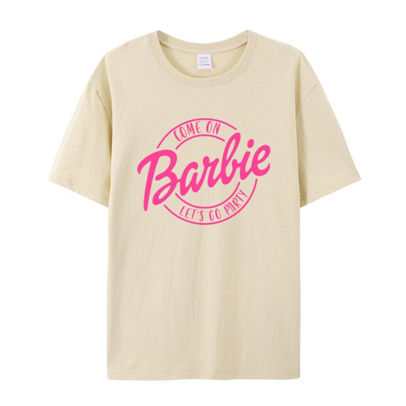 Bella - Klassiek T-shirt met korte mouwen en grafische print en ronde hals